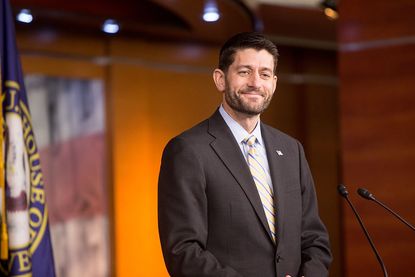 House Speaker Paul Ryan announces a shutdown-averting spending bill