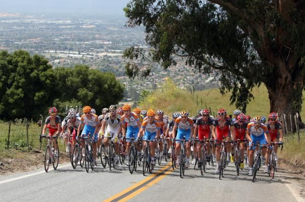 Garmin-Transitions and RadioShack were controlling proceedings up Sierra Rd.