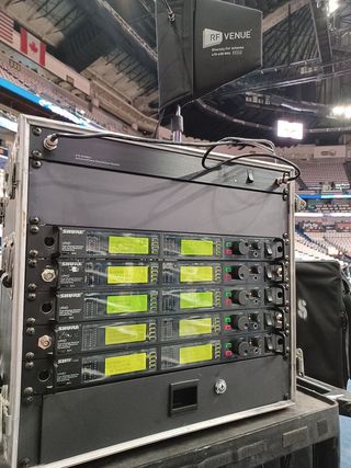 RF Venue sound solutions at the New Orleans Pelicans arena.