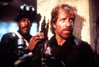 Delta Force - Chuck Norrisâ€™s commando Scott McCoy gets ready for more ass-kicking action in the 1986 action film.