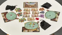 Quacks of Quedlinburg board game set up and ready to play