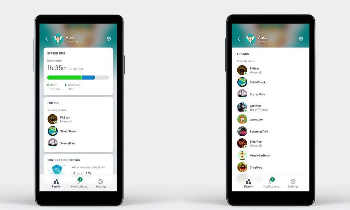 Xbox Family Settings App