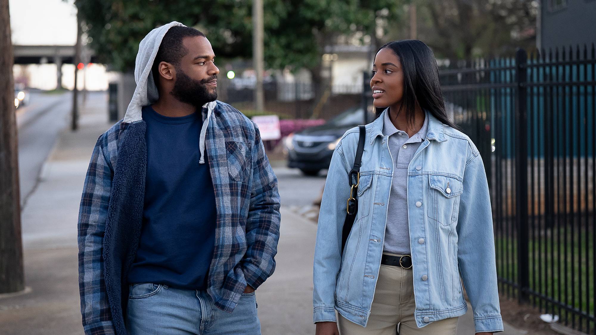 Jay Reeves as Carousel White and Naomi Baker as Anika Morrison in "Tyler Perry&rsquo;s Doing Life" on Netflix (2026)
