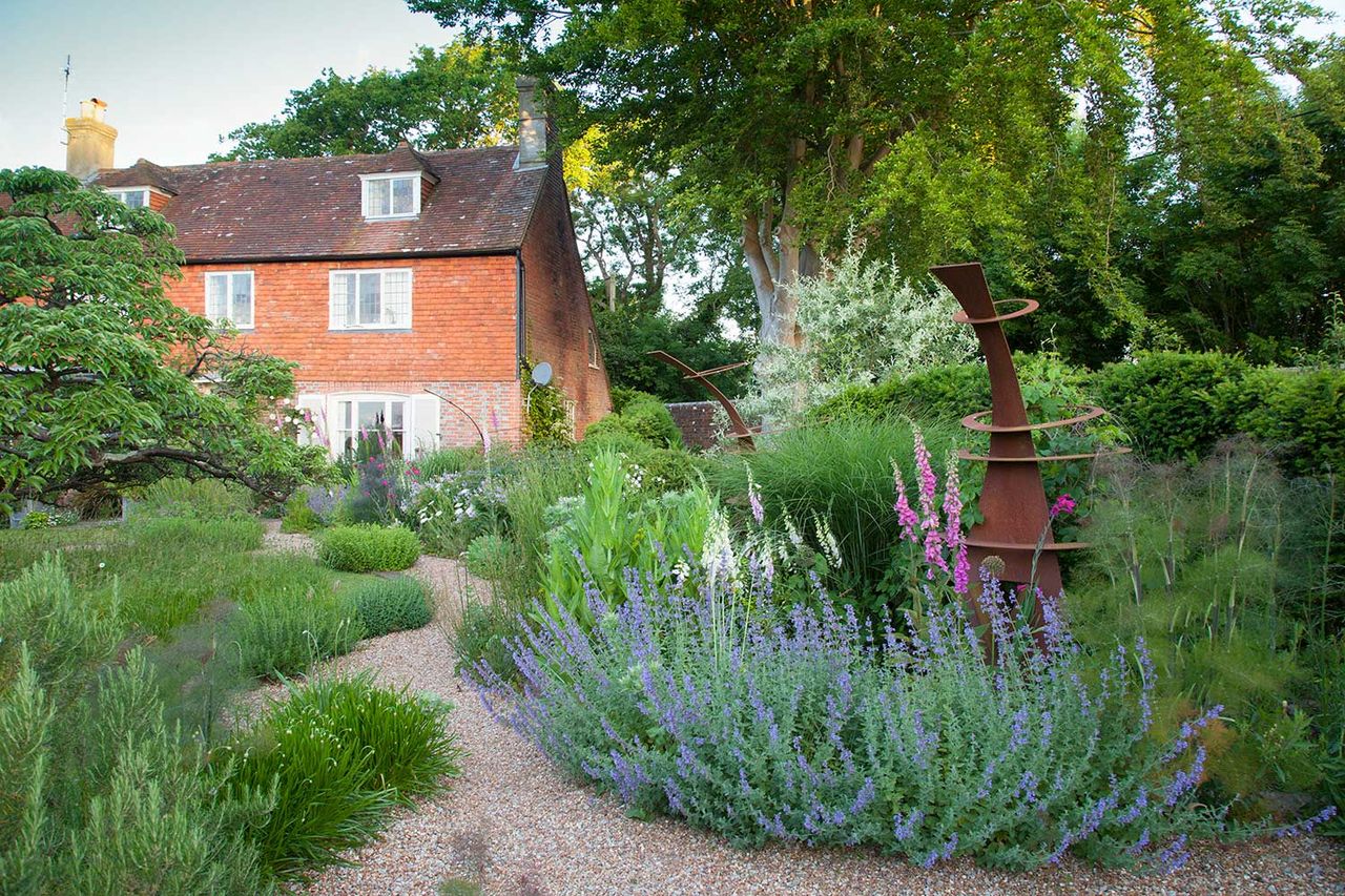 garden with house in the background