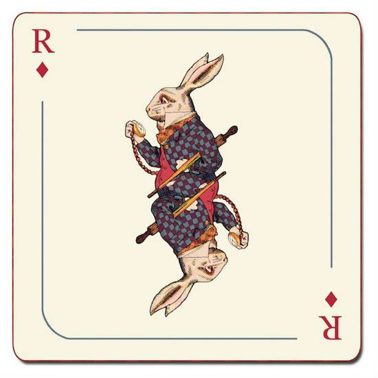 white rabbit coaster