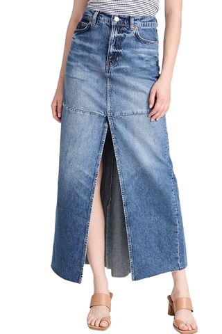 Reformation Tazz Maxi Denim Skirt