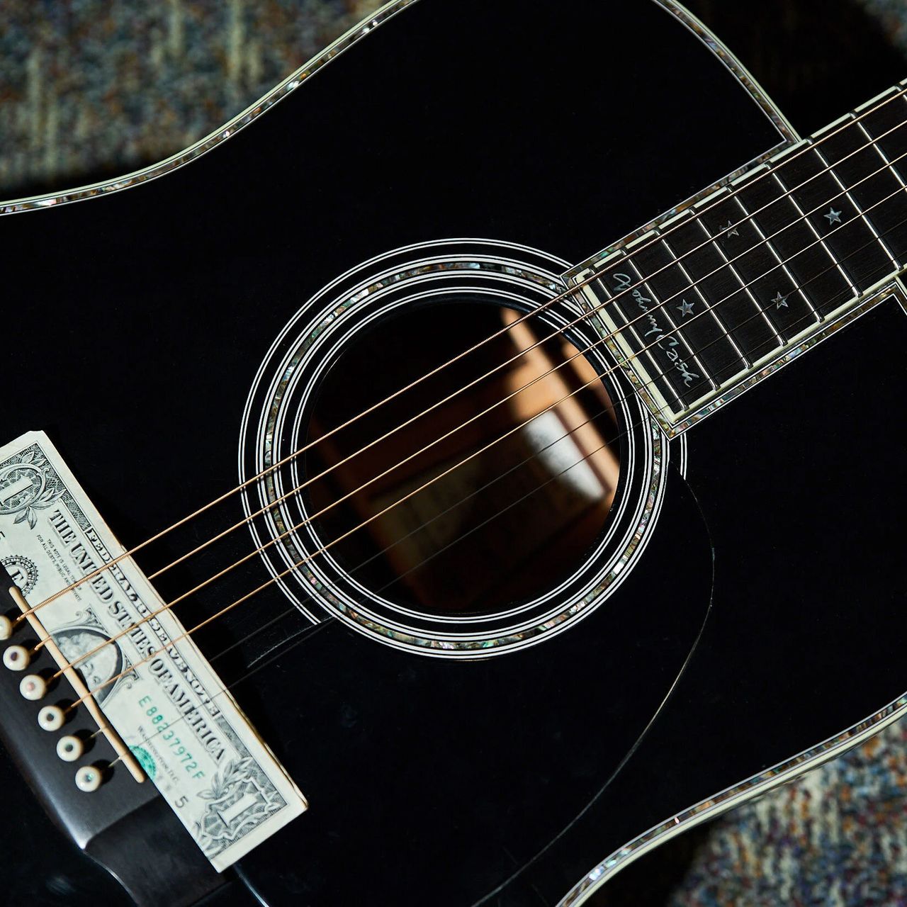 Johnny Cash&rsquo;s D-42 signature Martin guitar