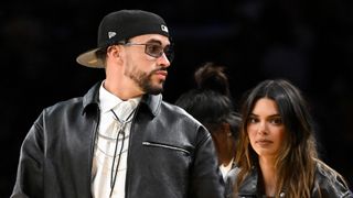 Bad Bunny and Kendall Jenner spotted at a NBA game.