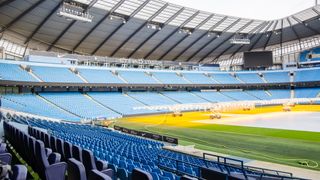 View of Etihad stadium, Home of Manchester City