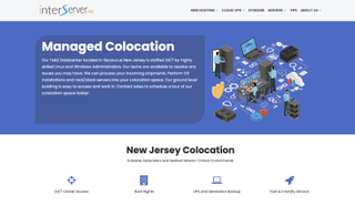 A website screenshot of InterServer Colocation Hosting