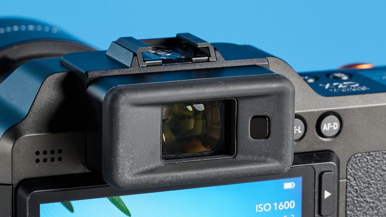 The Hasselblad X2D 100C with its EVF in center frame