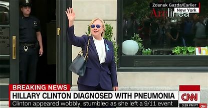 Hillary Clinton, battling pneumonia, leaves her daughter's apartment