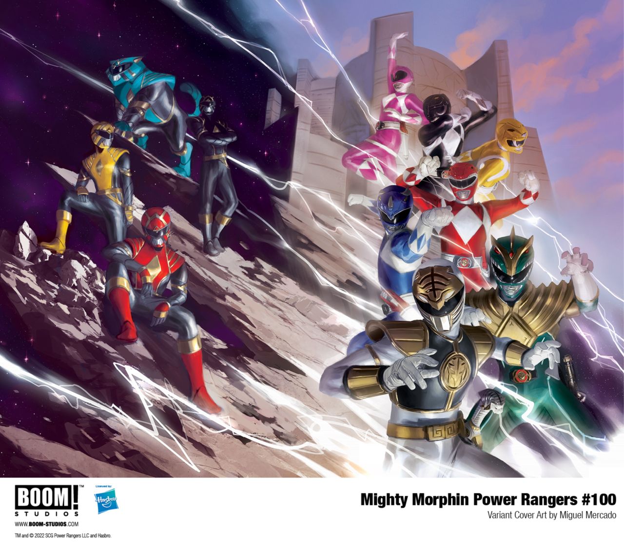 Mighty Morphin' Power Rangers #100 cover