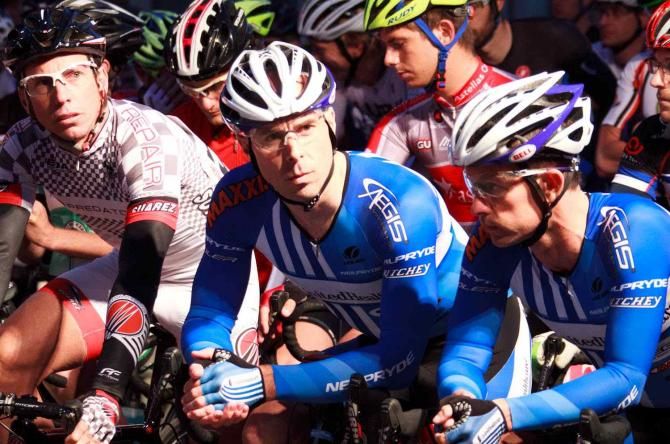 Karl Menzies (Unitedhealthcare) looking serious before the start