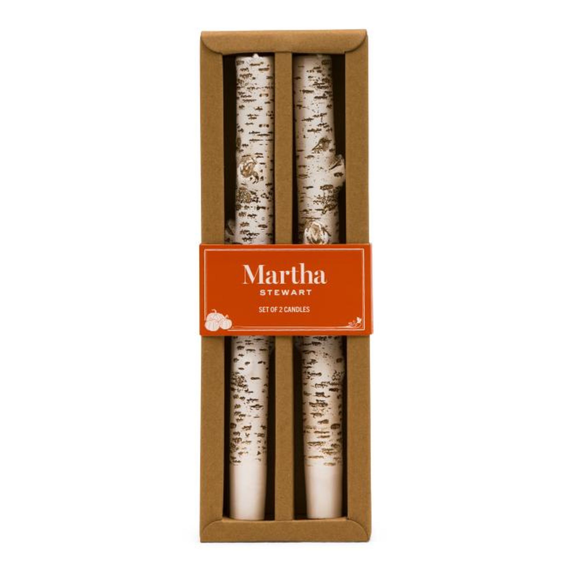 martha stewart birch taper candles
