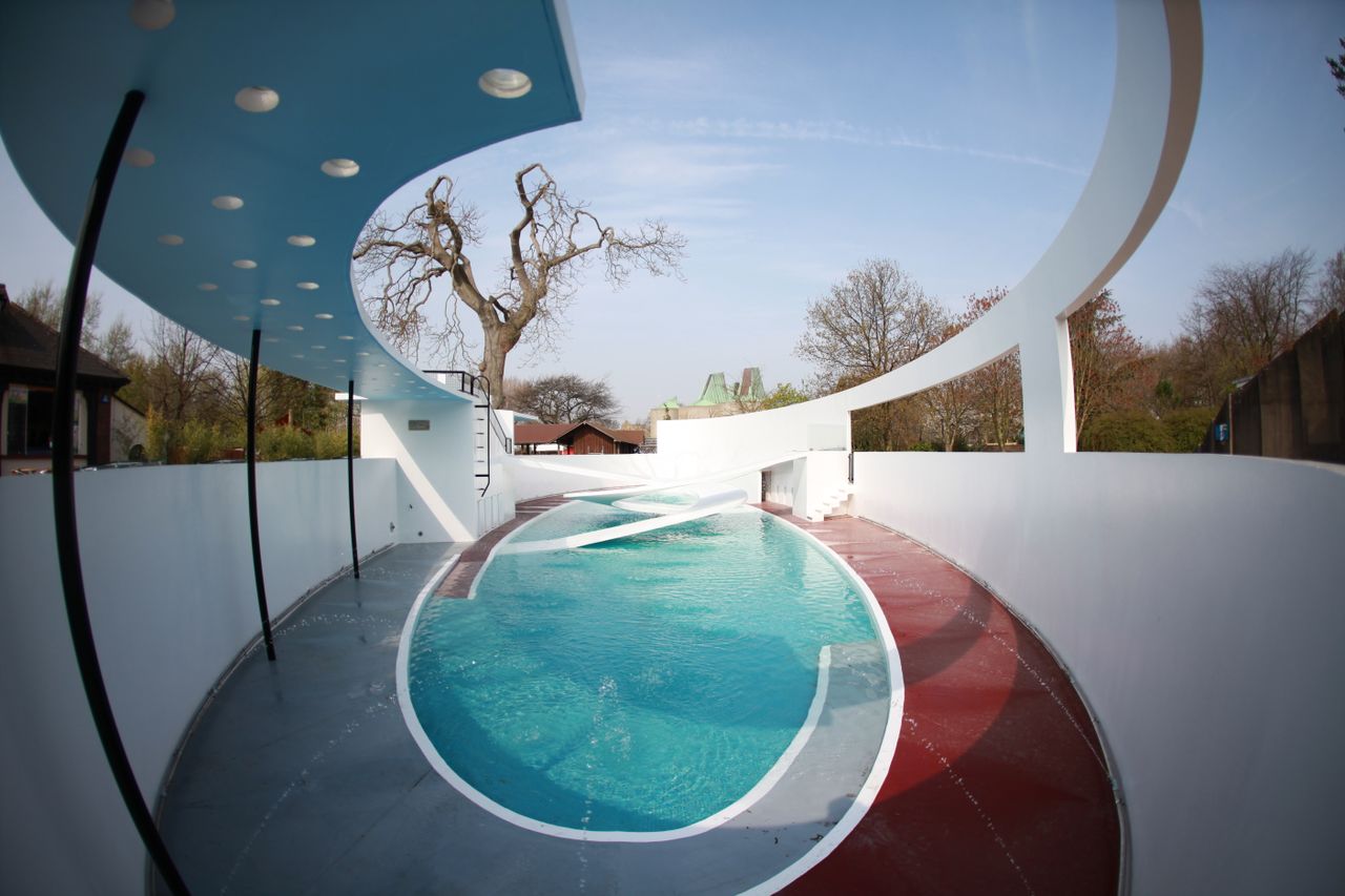 Penguin Pool at London Zoo, designed by Berthold Lubetkin and the Tecton Group and completed in 1934 (c) ZSL (1)