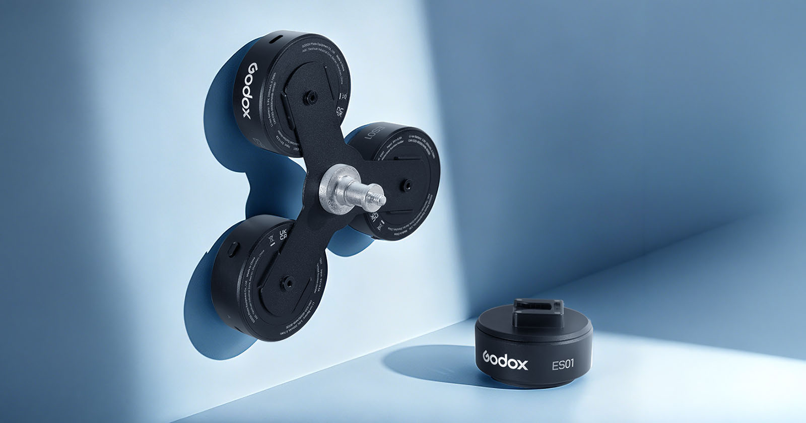 Godox ES01 next to Godox ES01 kit