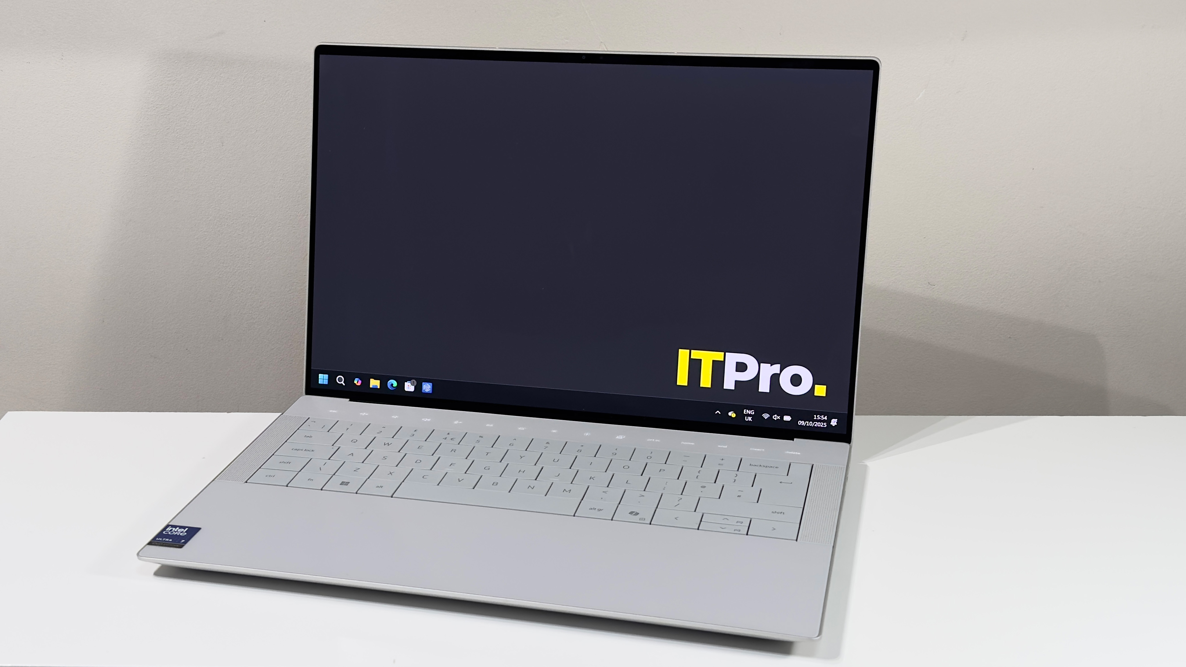 The Dell 14 Premium Laptop on a desk 
