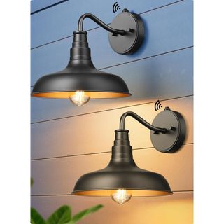 EDISHINE Dusk to Dawn Outdoor Farmhouse Wall Lights