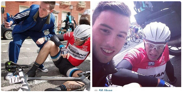 The Kittel Selfie photo tweeted by Giro d'Italia
