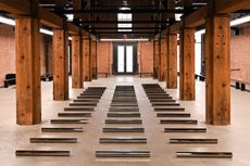 Walter De Maria works in showspace Calvin Klein 