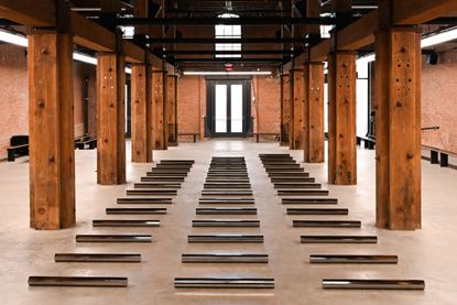 Walter De Maria works in showspace Calvin Klein 