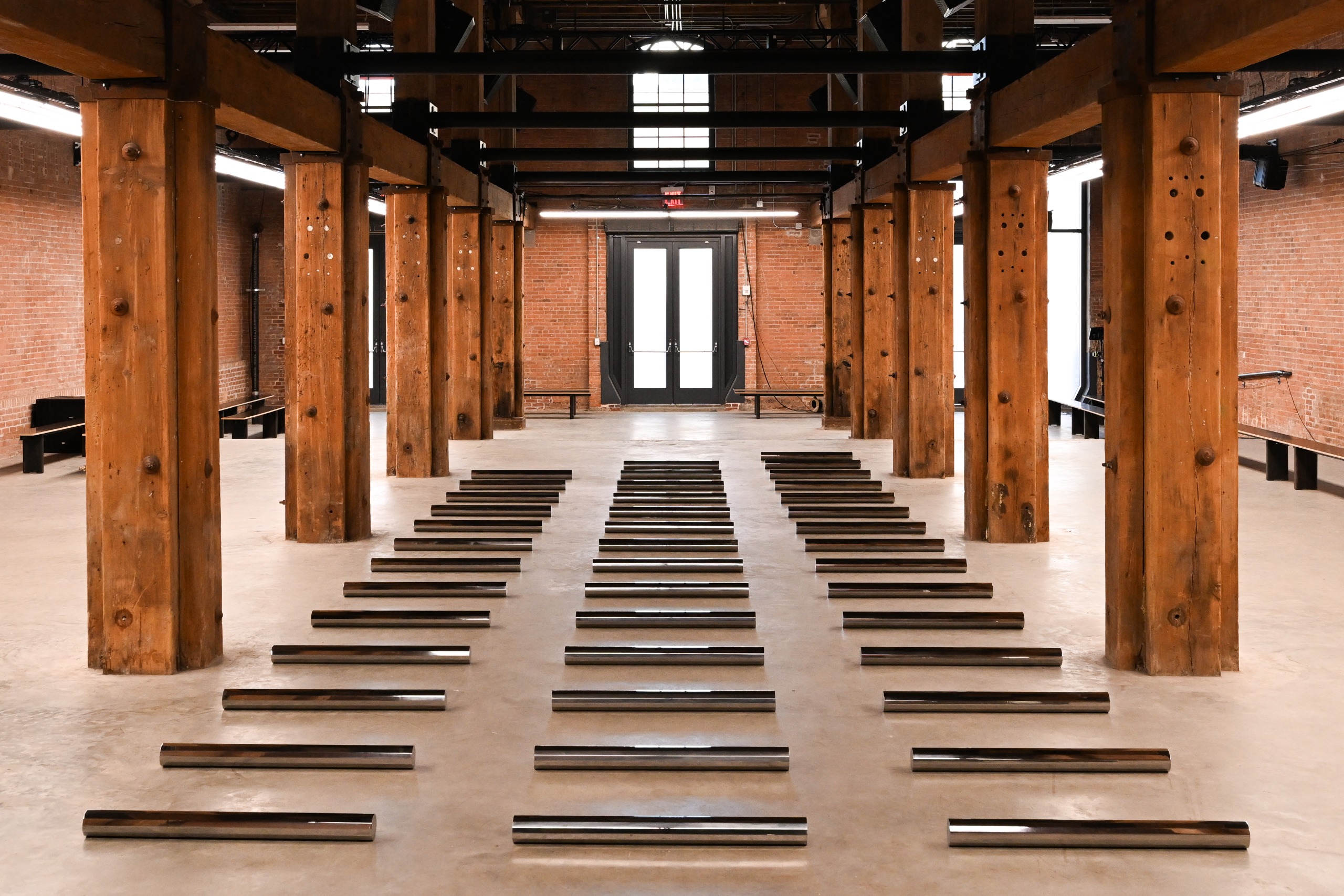 Walter De Maria works in showspace Calvin Klein 