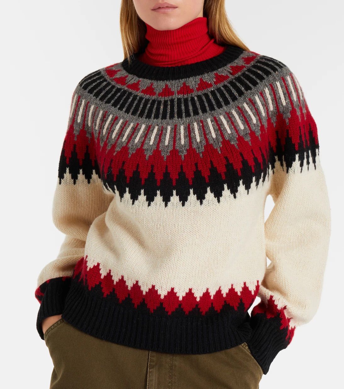 Polo Ralph Lauren, Fair Isle Wool and Cashmere Sweater