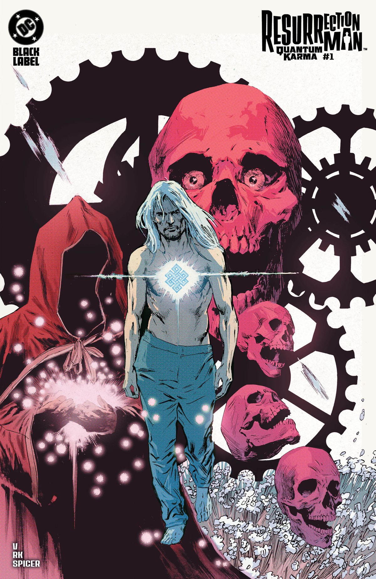 Butch Guice's variant cover for Resurrection Man: Quantum Karma #1.