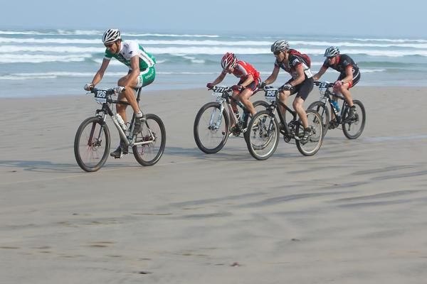 Ashley Bleeker leads a quartet of riders.