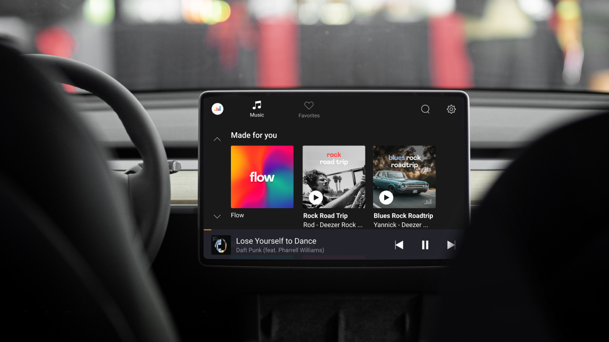 Deezer in-car app