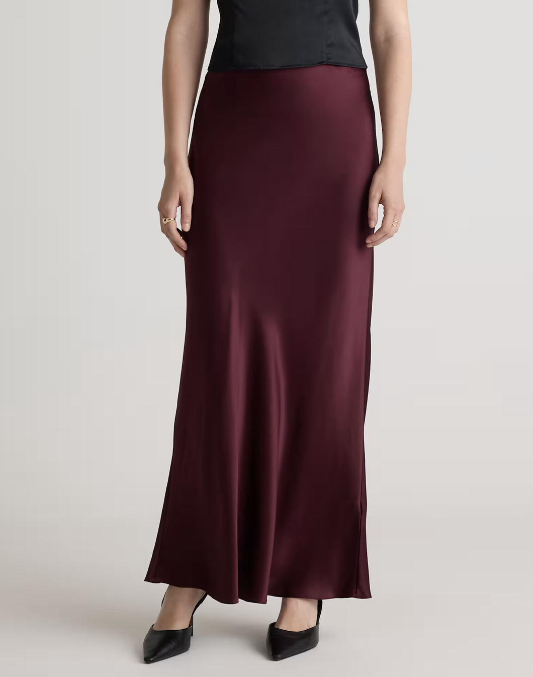 Quince, 100% Washable Silk Maxi Skirt