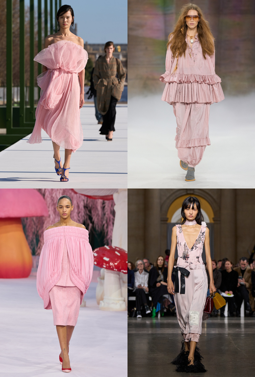 An image of the pink colour trend, one of the biggest colour trends for summer 2026.