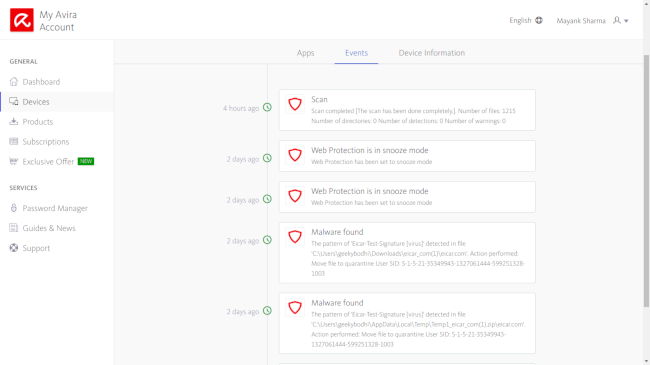 Avira Antivirus for Endpoint 4