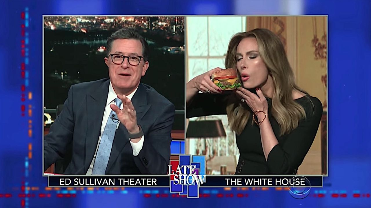 Stephen Colbert interviews &amp;quot;Melania Trump&amp;quot; about &amp;quot;Fire and Fury&amp;quot;