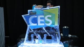 CES logo on black background