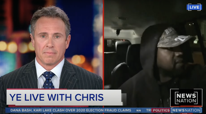 Kanye West and Chris Cuomo