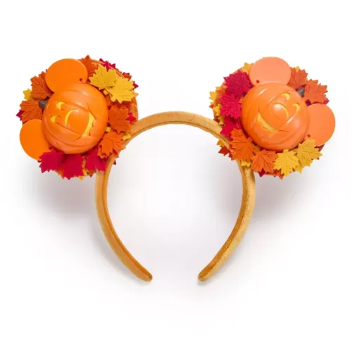 Mickey Mouse Light-Up Jack-o'-Lantern Wreath Ear Headband