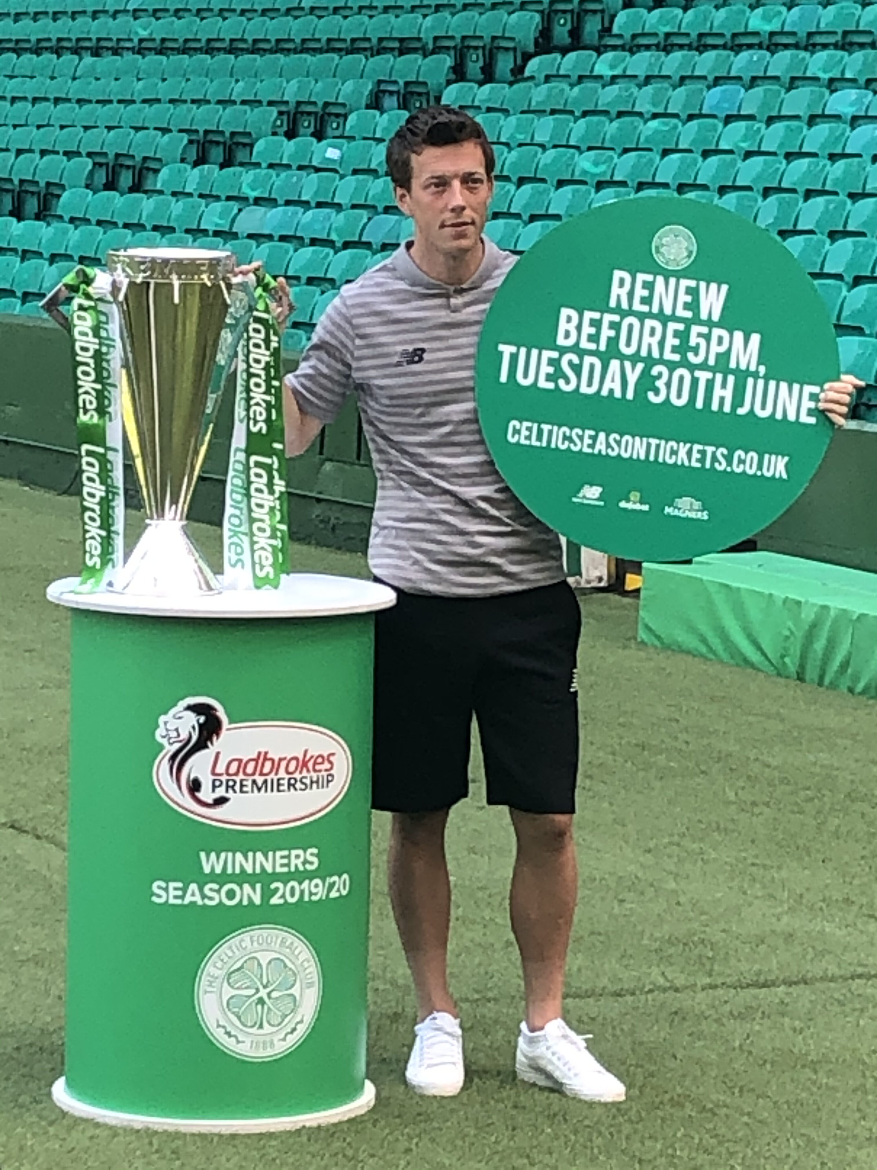 Callum McGregor was reminding fans of season ticket deadlines