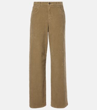 Eglitta Cotton Corduroy Wide-Leg Pants