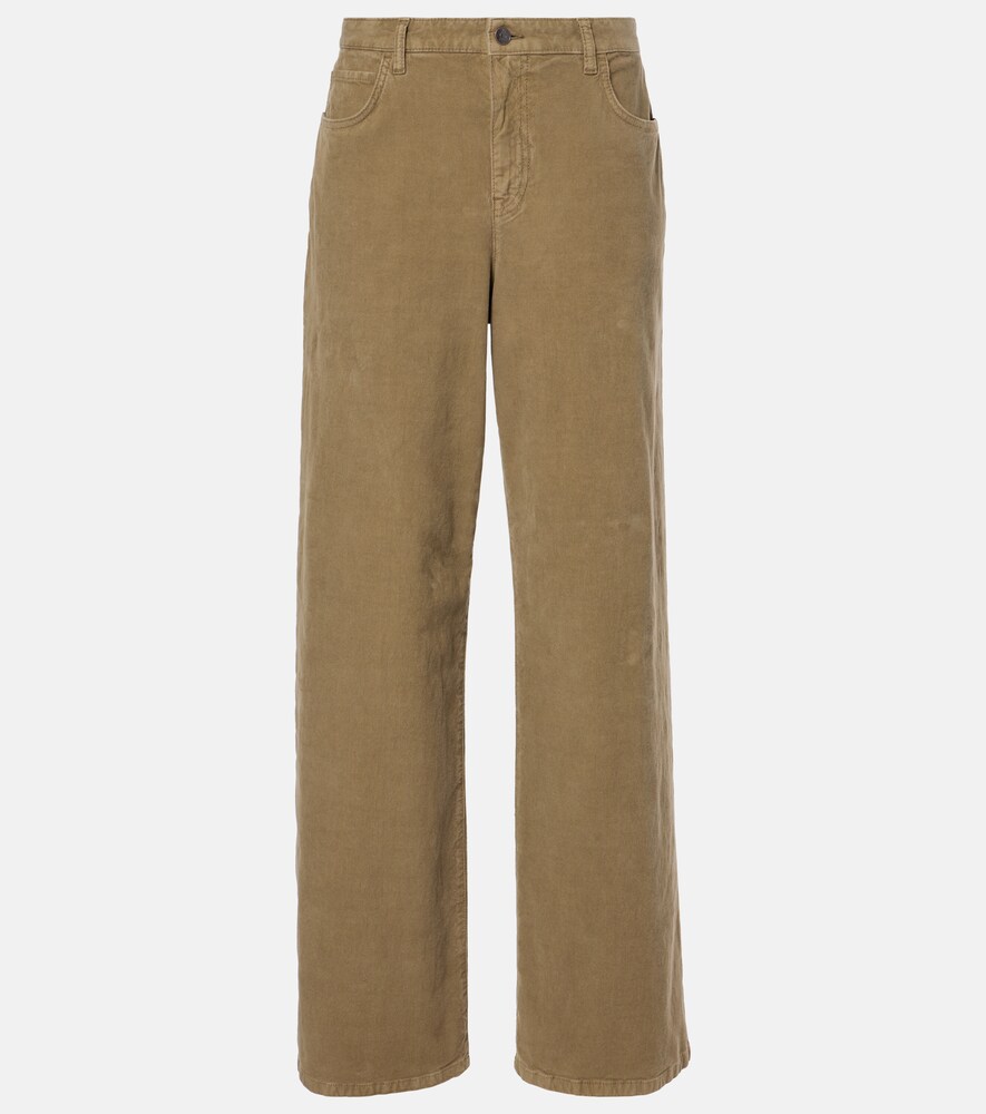 Eglitta Cotton Corduroy Wide-Leg Pants