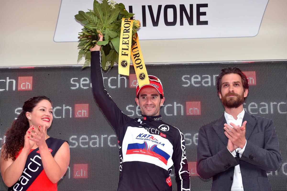Daniel Moreno (Katusha) leads the mountains classification