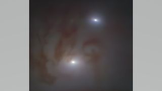 two bright galactic nuclei