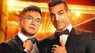 Bowen Yang and Matt Rogers promoting Las Culturistas Culture Awards 2026