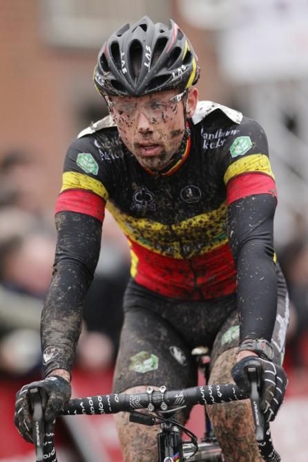 One day after winning the 2012 Belgian national championship, Sven Nys competes at Cyclocross Otegem