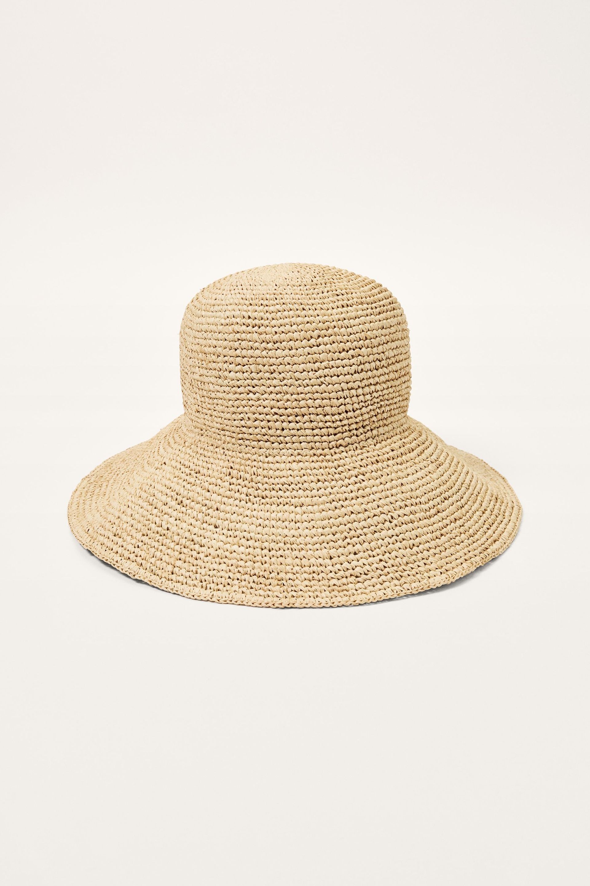 Zara, Raffia Bucket Hat