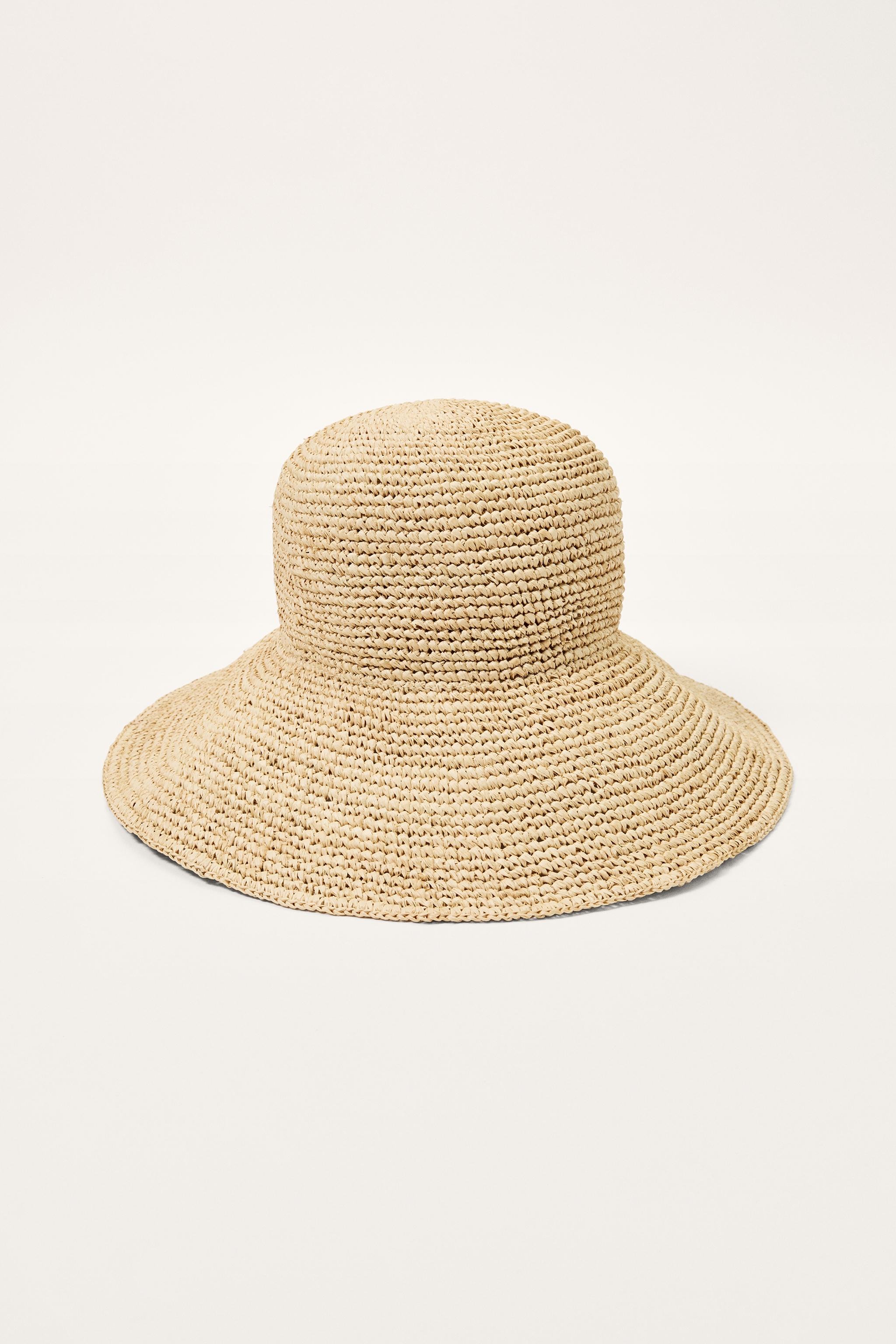 Zara, Raffia Bucket Hat