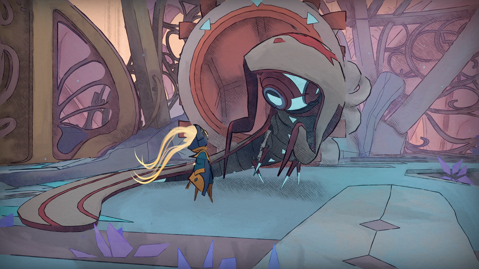 A screenshot from MIO: Memories in Orbit.