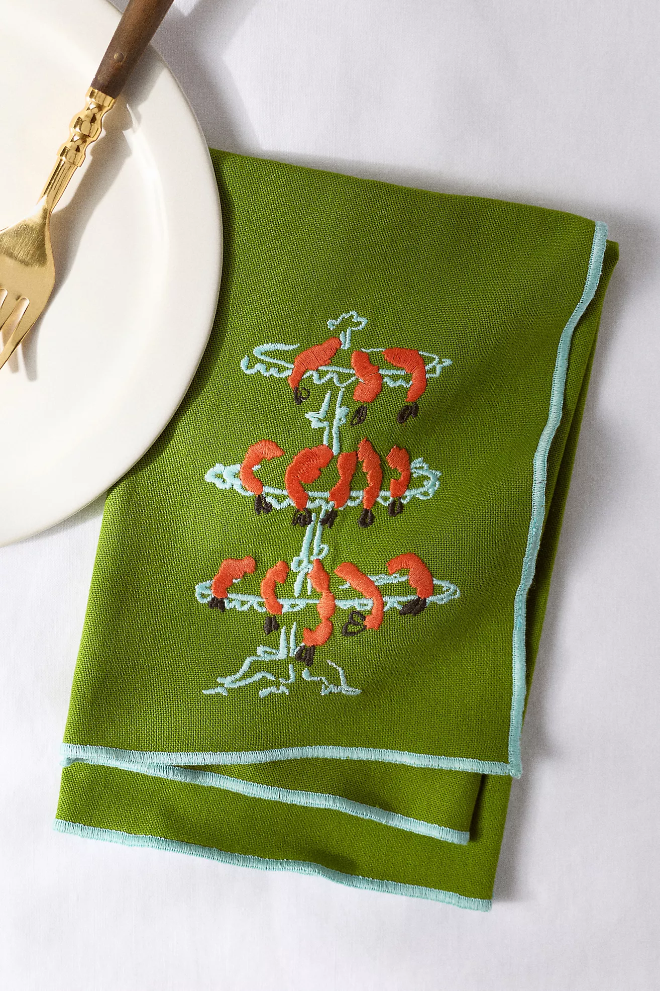 Phthalo Ruth Cotton Napkins, Set of 2