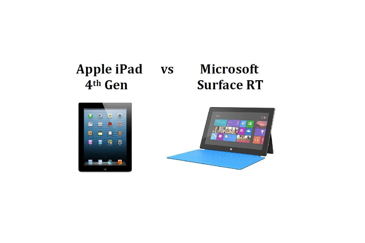 Apple iPad 4th Gen vs Microsoft Surface RT